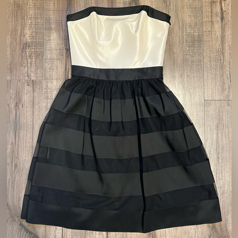 WHBM Strapless Silk Dress
